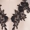 1 Pair of Black Beaded Sequin Lace Applique Pair for Evening Gowns and Formal Wear